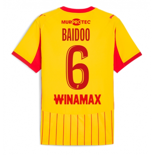 Billige Fotballdrakt RC Lens Samson Baidoo #6 Replika Hjemmedrakt 2025-26 Kortermet Billige Fotballdrakt RC Lens Samson Baidoo #6 Replika Hjemmedrakt 2025-26 Kortermet